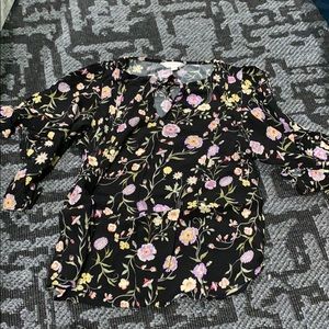 Lauren Conrad Flower Blouse